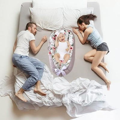 berceau-bebe-fleurs-bebe-avec-papa-et-maman