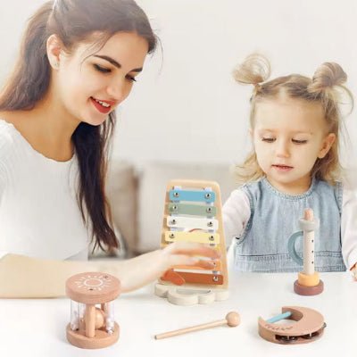 instrument-de-musique-maman-et-sa-fille