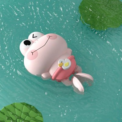 jouet-pour-le-bain-grenouille-qui-nage-modele-rose