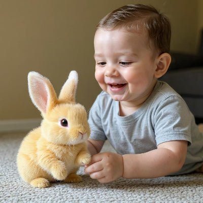 lapin-realiste-avec-bebe-qui-joue-avec