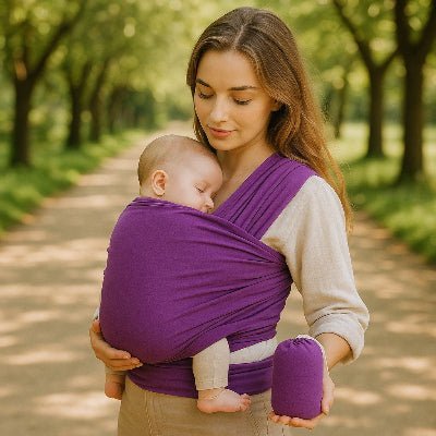 echarpe-de-portage-mauve-avec-maman