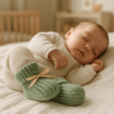 bebe-avec-des-chaussons-qui-dort-paisiblement