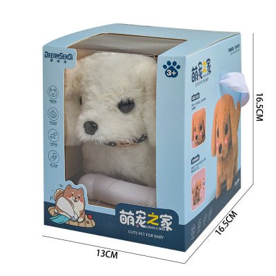 chien-robot-modele-bichon-maltais-blanc