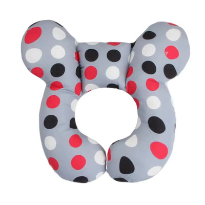  Coussin-anti-tête-plate-point-rouge-blanc-noir