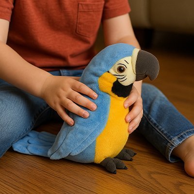 jouet-pour-enfant-peluche-interactive-perroquet