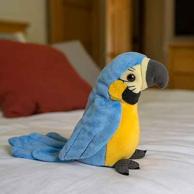 peluche-interactive-perroquet-jouet-multicolor