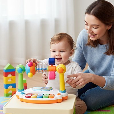 Piano-pour-bebe-avec-maman
