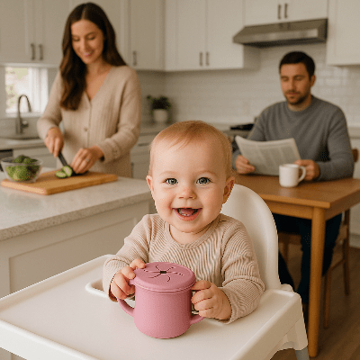 Pot-conservation-bebe-avec-bebe-fille-et-papa-et-maman